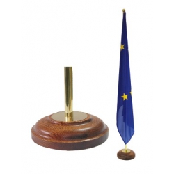 Stojak flagowy 1-ramienny na podstawie drewnianej